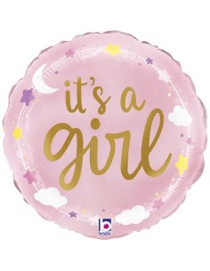 9"IT'S A GIRL STARS & CLOUDS CF.10