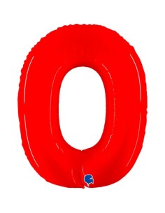 NUMERO 0 ROSSO FLUO CM 102 -