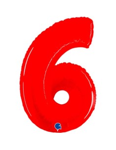 NUMERO 6 ROSSO FLUO CM 102 -
