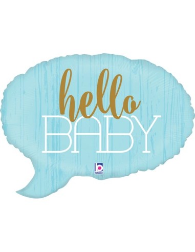 24"HELLO BABY BLUE