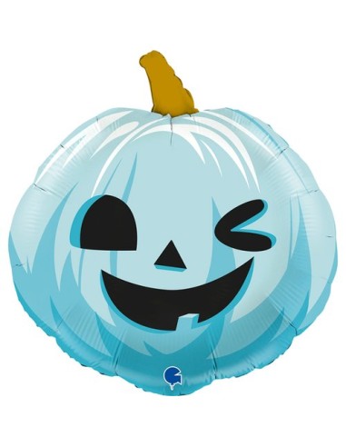 22"FUNNY PUMPKIN BLUE
