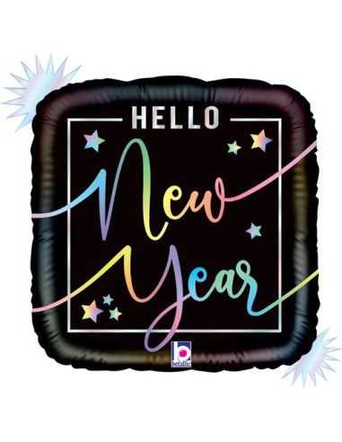 18"OPAL HELLOW NEW YEAR RAINBOW HOLO