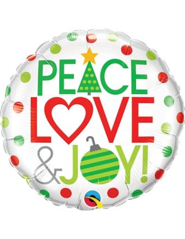 18"PEACE LOVE & JOY