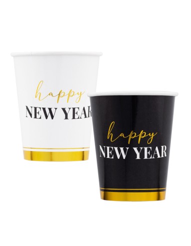 CF 8 BICCHIERI HAPPY NEW YEAR CLOCK250 CC