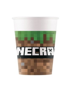 BICCHIERE CARTA 8 PZ MINECRAFT