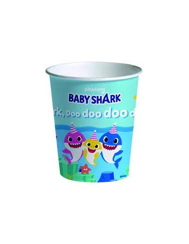 BICCHIERI CARTA BABY SHARK ML 250