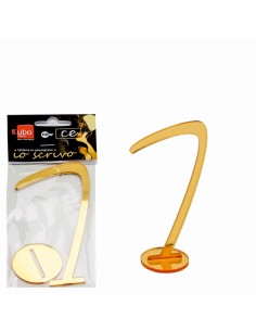 NUMERO 7 IN CORSIVO PLEXI ORO