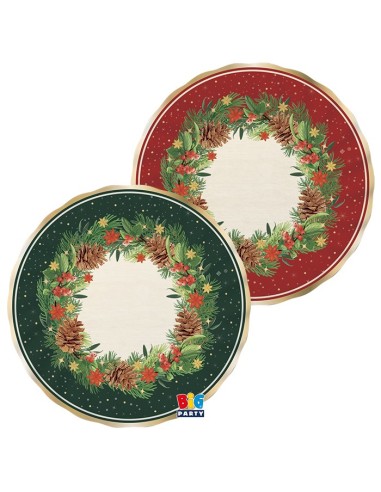 CF.6 PIATTI MIX CM 30 CHRISTMAS TWINKLE