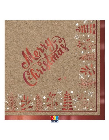 CF.16 TOVAGLIOLI 33X33 KRAFT XMAS