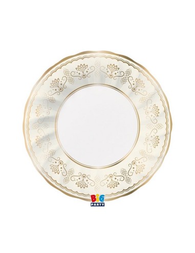 CF.6 PIATTI FONDI CM 24 ROYAL IVORY GOLD