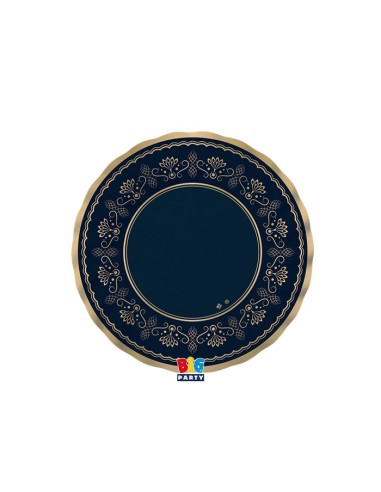CF.6 PIATTI CM 20 ROYAL  BLUE GOLD