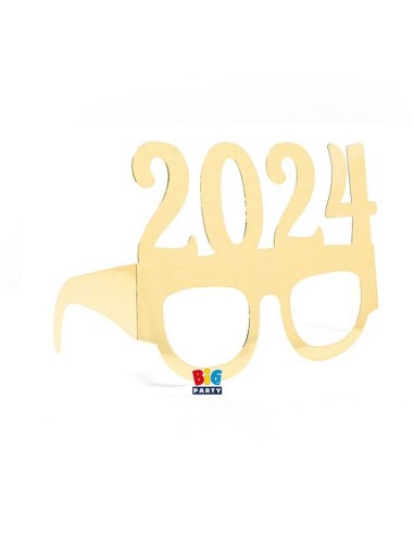 6 OCCHIALINI IN CARTA 2024 GOLD METAL