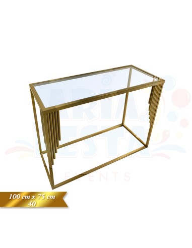 CONSOLLE IMPERO ORO 100X75X40 CM.