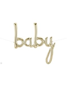 46" SCRIPT BABY WHITE GOLD