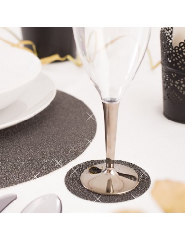 SOTTOBICCHIERE GLITTER ARDES.CM 8,5 CF 6