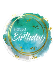 18"BIRTHDAY WATERCOLOR ACQUA