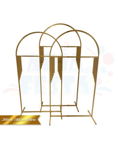 TRIS ARCO IMPERO 200-180-180 CM.ORO