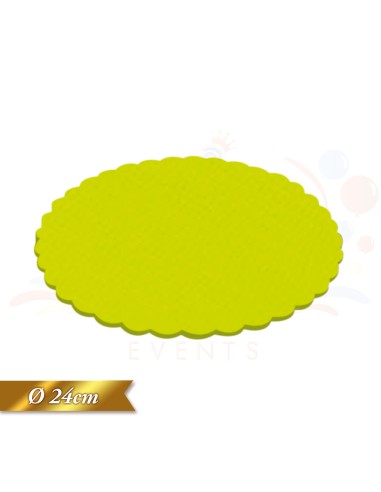 VELO FATA TONDO SMERLATO GIALLO CF.50