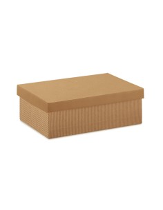 SCATOLA CARTONE CON COPERCHIO 20X20X30AVANA CF.2
