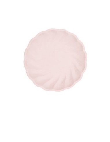 6 PLATES ROUND VERT DECOR.18,8 PINK