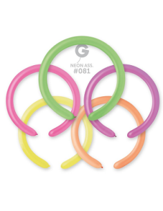 2"PALLONI MODELLABILI FLUO ASS.TI CF.100