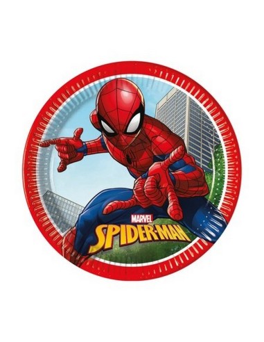 PIATTO 23 CM 8 PZ NEXT GEN SPIDERMAN CRI