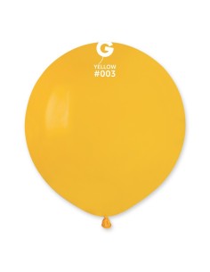19"PALLONI LATTICE PASTELLO GIALLO CF.25
