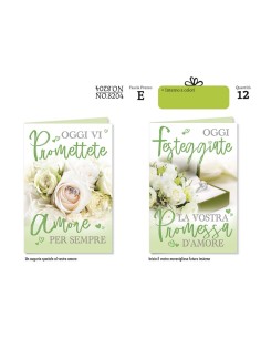 BIGLIETTO PROMESSA DI MATRIMONIO CF 6