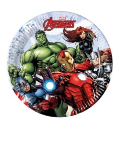 PIATTO 20 CM 8  PZ NEXT GEN AVENGERS INF