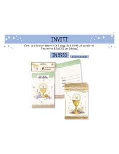 INVITO COMUNIONE 6PZ