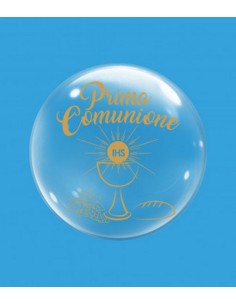 24"DECO B-LOON PRIMA COMUNIONE ORO