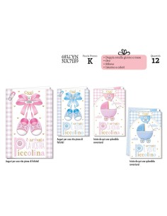 BIGLIETTO NASCITA ROTELLA PZ 6