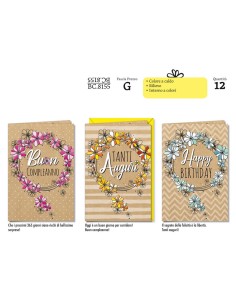 BIGLIETTI CORONA DI MARGHERITE PZ 6