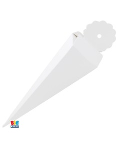 10 SCATOLINE CONO QUADRATO BIANCO CM4X19X4