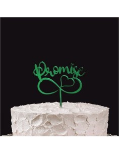 CAKE TOPPER PLEXI PROMISE VERDE