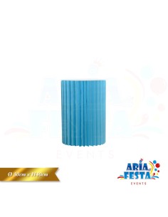 COLONNA CON LED D.30 H.40 CM AZZURRO