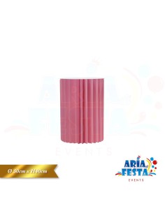 COLONNA CON LED D.30 H.40 CM ROSA ANTICO