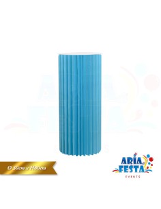 COLONNA CON LED D.30 H.80 CM AZZURRO