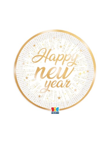 CF.6 PIATTI CM 22 HAPPY NEW YEAR GOLD