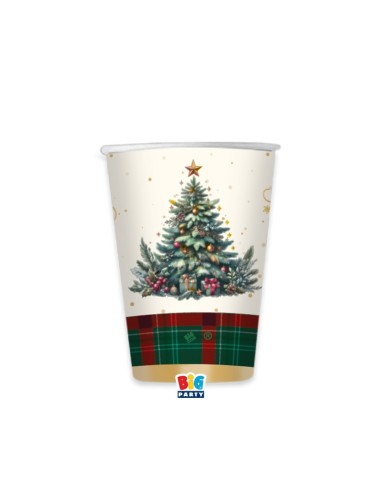 CF.6 BICCHIERI CC 250 TARTAN CHRISTMAS