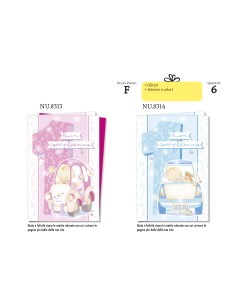 BIGLIETTI PRIMO COMPLEANNO FEMMINA PZ 6