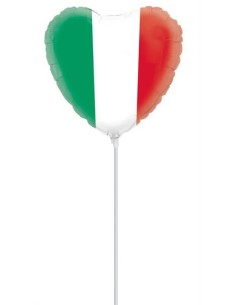 9"HEART ITALIAN FLAG PZ 10