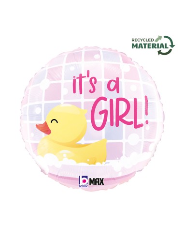 18"IT'S A GIRL RUBBER DUCKY