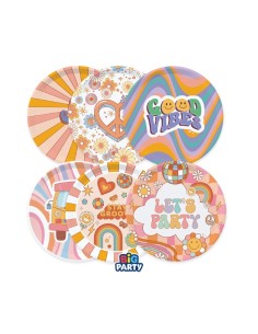 CF.6 PIATTI MIX CM 18 GROOVY PARTY