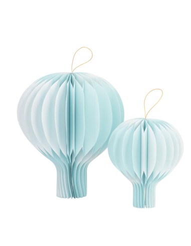 CF.2 MONGOLFIERE CARTA AZZURRO 20-30 CM