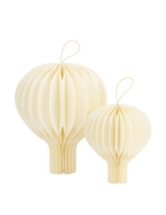 CF.2 MONGOLFIERE IN CARTA AVORIO 20-30CM