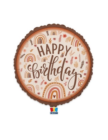 18"HAPPY BIRTHDAY BOHO
