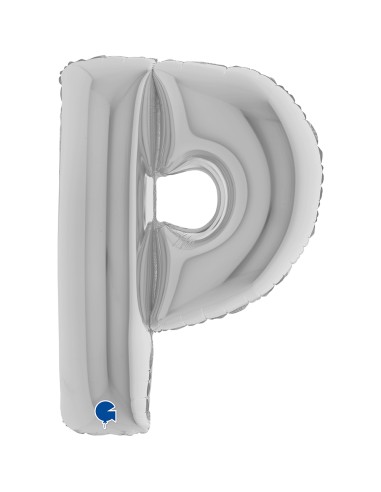 LETTERA P SILVER CM 102