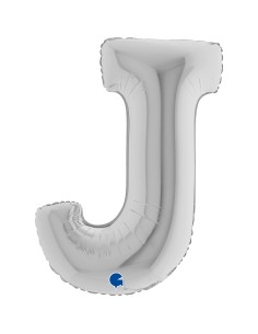 LETTERA J SILVER CM 102