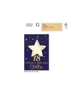 BIGLIETTI NUMERI 18 ANNI PZ 6